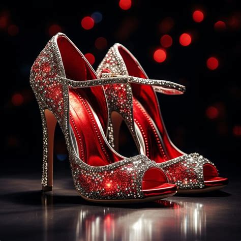 Premium Photo | Glamorous high heels fashion lady shoes diamond decoration