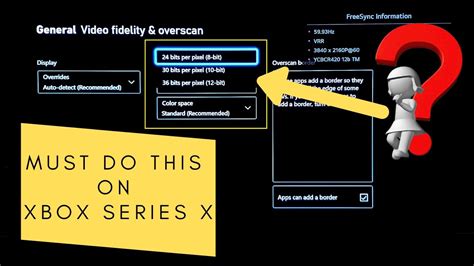 Xbox Series X Color Depth 8bit 10bit Or 12bit Settings On Lg Oled Cx Tv Explained Infographie