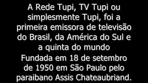 Tv Tupi De Setembro De Youtube