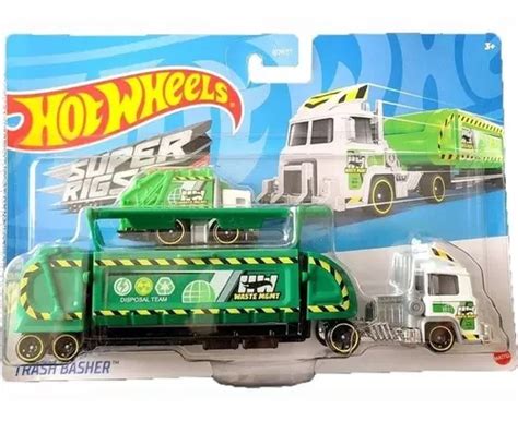 Hot Wheels Super Rig Caminh O De Lixo Trash Basher Disposal Frete Gr Tis
