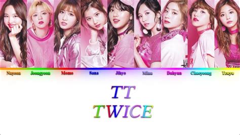 TWICE トゥワイス TT Japanese Ver Color Coded Lyrics YouTube