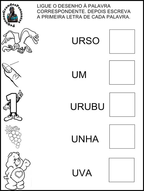 Atividades Letra U Educação Infantil - NAZAEDU