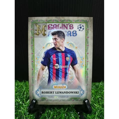 2022 23 Robert Lewandowski Topps Merlin Chrome UEFA Merlin S Masters