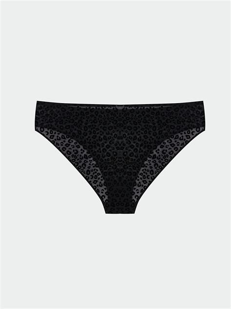 Siyah Desenli Bikini Külot W4BP74Z8 CVL LCW