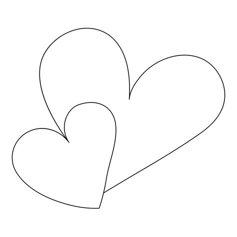 Single line continuous drawing of romantic love and heart shape outline ...