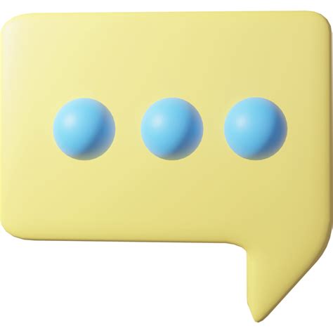 3d Bubble Chat Cartoon Style 21967879 Png