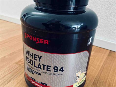 Sponser Whey Isolate 94 Vanille Protein Suports Muscle Growth Kalorien Neue Produkte Fddb