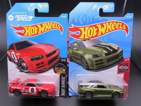 Hot Wheels Nissan Skyline Gt R R Lot Of Nightburnerz Nissan Series