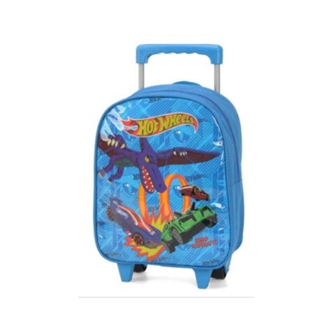 Mochila Rodinhas Hot Wheels Tamanho PP