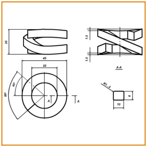 Шайба пружинна двовиткова М25 - Railway Supply