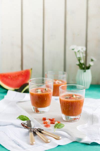 Wassermelonen Gazpacho Mit Feta Minze Hase Im Gl Ck