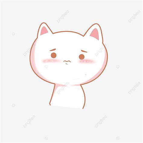 Hand Drawn Expression Hd Transparent Hand Drawn Cute Cartoon Cat