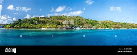 Panorama Of Nanuya Island Resort As Seen From Ocean Nanuya Island