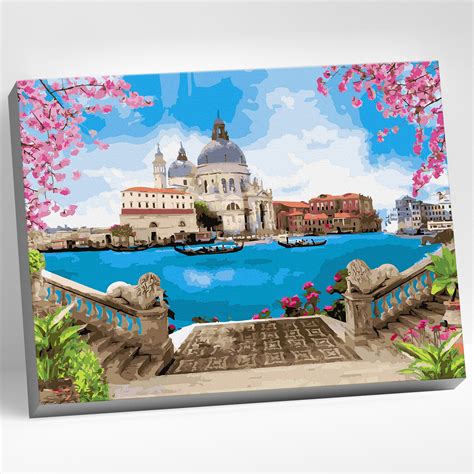 Картина по номерам 40х50 Венеция. Санта-Мария-Делла-Салюте