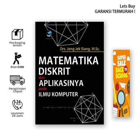 Jual Matematika Diskrit Dan Aplikasinya Pada Ilmu Komputer By Jong Jek