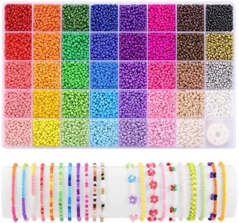 Amazon Funtopia 39 Colors 3mm Seed Beads 9600pcs Small Beads For