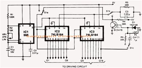 Simple Led Chaser Circuit Diagrams Explained Knight Rider Scanner