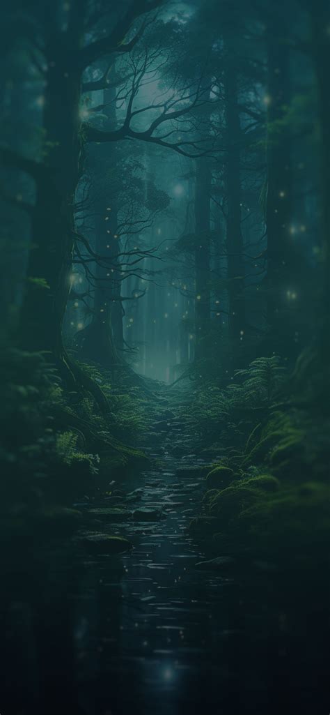 Night Magic Forest Art Wallpapers - Night Forest Magic Wallpapers