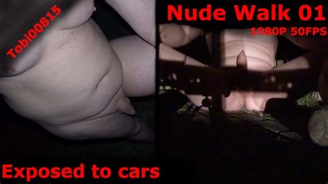 Nude Walk 1 Leaving Clothes Exposed In Headlights Full Shaved Body Exploration In Chilly