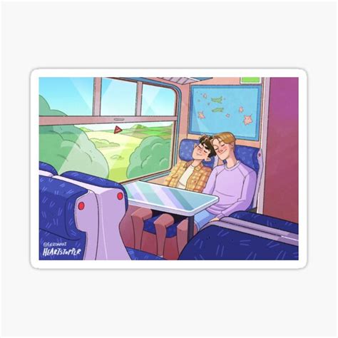 Heartstopper Train Love Sticker For Sale By Bmartdesign Redbubble