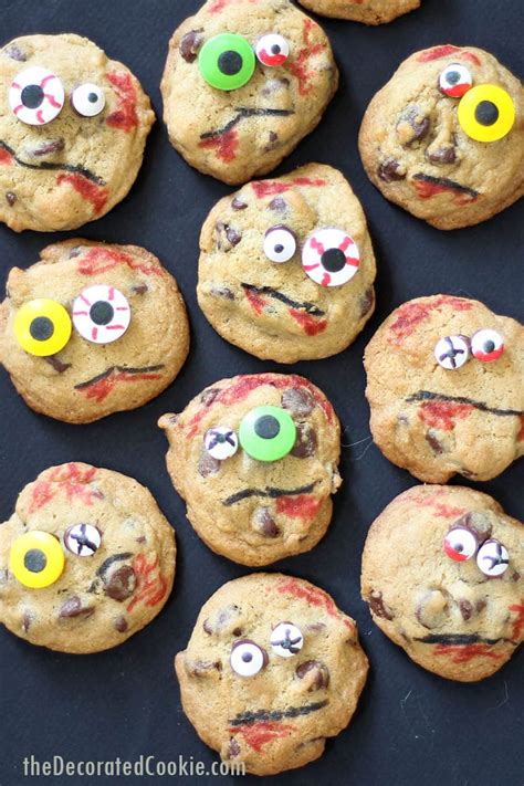 zombie chocolate chip cookies easy fun halloween party food
