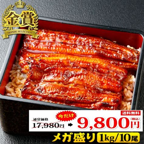 メガ盛り1kgセット うなぎ長蒲焼小10尾 土用丑 丑の日 土用の丑の日 うなぎ 鰻 蒲焼 蒲焼き うなぎ蒲焼 国産 国内産 国産うなぎ