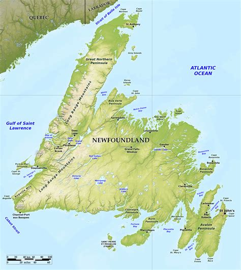 world map newfoundland