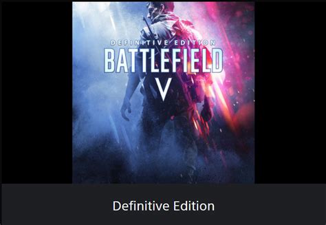 Buy Battlefield V Definitive Editionepic Games Pc Tr