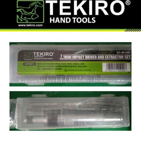 Jual OBENG KETOK MINI 7PCS TEKIRO MINI IMPACT DRIVER AND EXTRACTOR