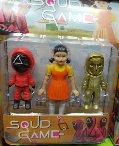 Фигурки Игра в кальмара 3 штуки по 8-12 СМ - купить с доставкой по ...