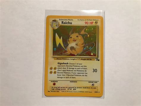 Raichu Holo Fossil En Kaufen Auf Ricardo