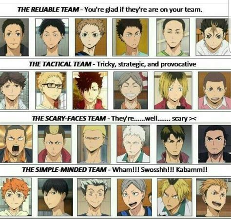 perfect teams Manga Haikyuu, Haikyuu Meme, Haikyuu Karasuno, Haikyuu ...