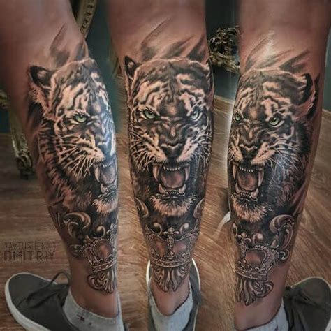 Top 12 Best Calf Muscle Tattoo Ideas Tiger Tattoo Designs Petpress