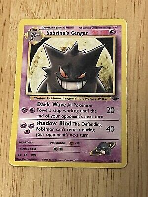 Pok Mon Tcg Sabrina S Gengar Gym Challenge St Edition Rare Ebay