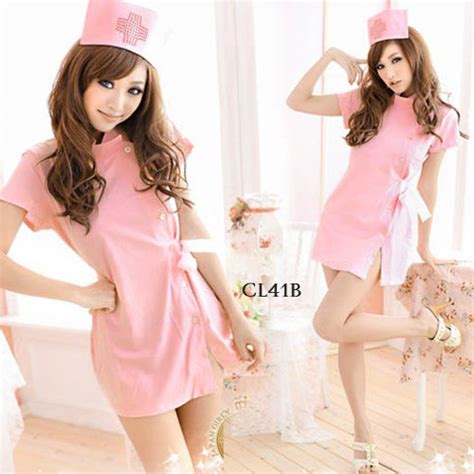 Jual SIAP KIRIM LINGERIE SERAGAM PERAWAT SEKSI SEXY COSTUME NURSE PINK CL B Shopee Indonesia