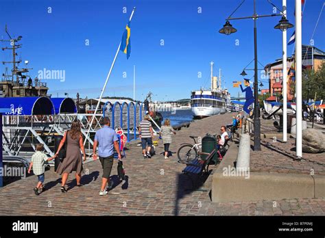 Sweden Gothenburg Goteborgs Maritima Centrum Floating Ship Museum