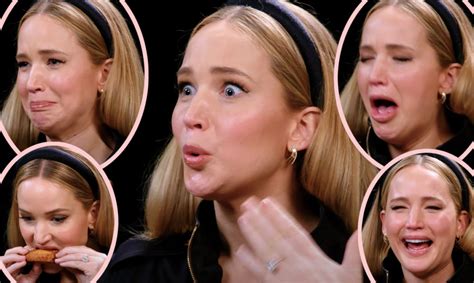 Jennifer Lawrence Sobs In Pain While Eating Spicy Wings Hot Ones Shock Mansion