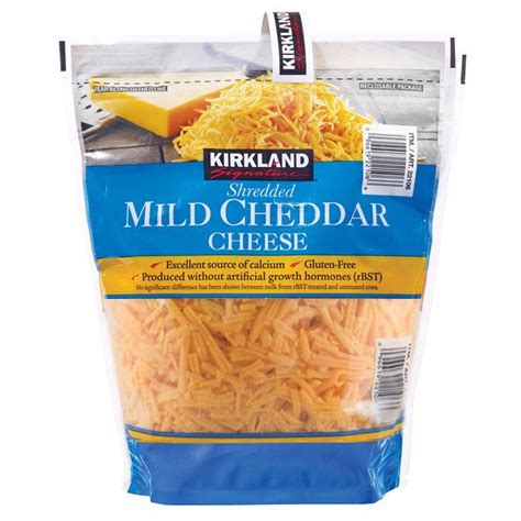 Kirkland Signature Mild Cheddar Shredded 2 X 40 Oz Costco Food Database