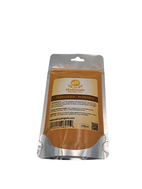 Pure Turmeric Powder 200ml Hadassah Healing Oils