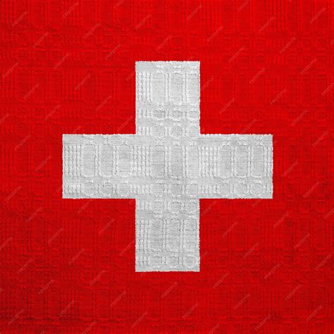 Premium Photo | Flag of Swiss Confederation on a textured background