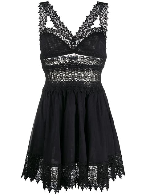 Charo Ruiz Ibiza Lace Trim Dress Farfetch