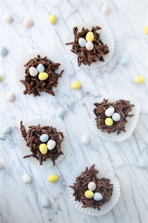 Chocolate Chow Mein Noodle Nests Recipe Chocolate Easter Nests