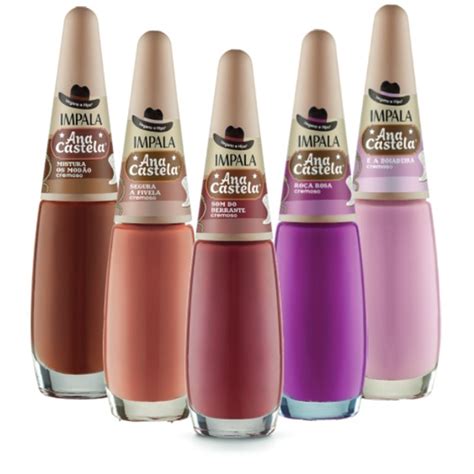 Kit Esmaltes Impala Cole O Ana Castela Tons De Nude Shopee Brasil