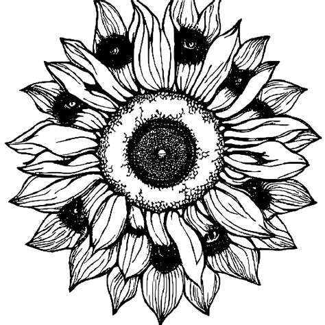 P Gina Para Colorear De Girasol Y Abeja Creative Fabrica