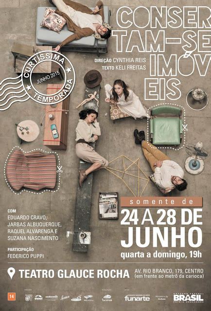 Agenda Cultural Rj Teatro Glauce Rocha Recebe O Espet Culo Consertam