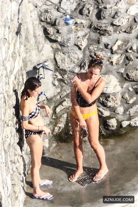 Emma Watson In The Hot Positano Sunshine On Her Holidays In The Picturesque Village In Italy