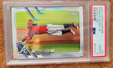 Ronald Acuna Jr 2021 Topps Chrome 50 Refractor Price Guide Sports