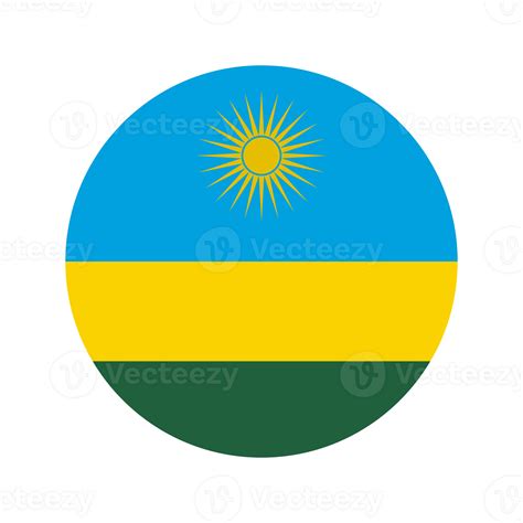 Rwanda flag simple illustration for independence day or election
