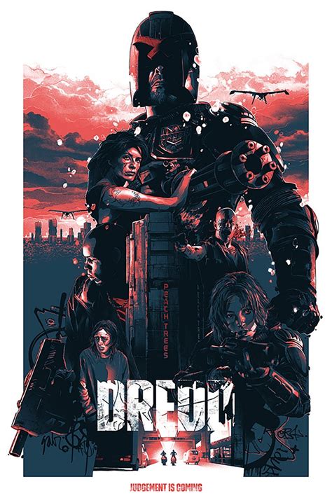 Judge Dredd Vintage Movie Poster Poster Canvas Wall Art Print
