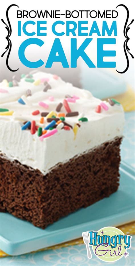 Brownie Bottomed Ice Cream Cake More Frozen Dessert Recipes Recipe